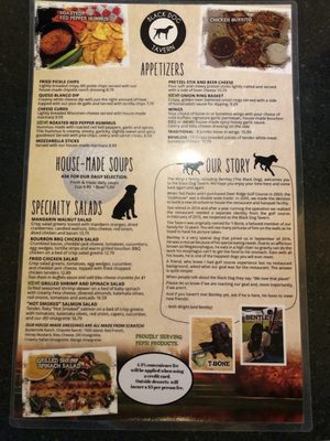 Menu photo 3 Black Dog Tavern Bellville, OH