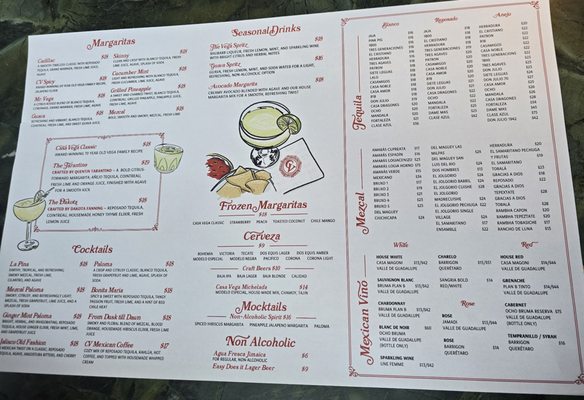 Menu photo 2 Casa Vega Sherman Oaks, CA