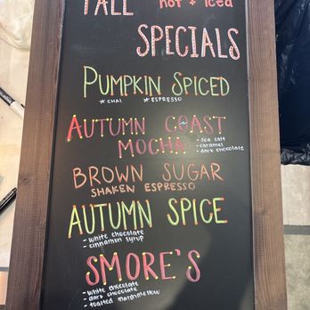 White Shepherd Coffee - Fall specials board - Coffee & Tea Near Me - Spring Hill, Tennessee White Shepherd Coffee - Fall specials board - Coffee & Tea Near Me - Spring Hill, Tennessee