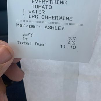 Cook Out - The receipt. I also asked for a Medium! It doesn't matter because I never got it. - Burgers Near Me - Jackson, Tennessee