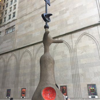 Miro Statue - Juan Miro's abstract female statue part of the Chicago Statue Series on audio via your telephone - Public Art Near Me - Chicago, Illinois