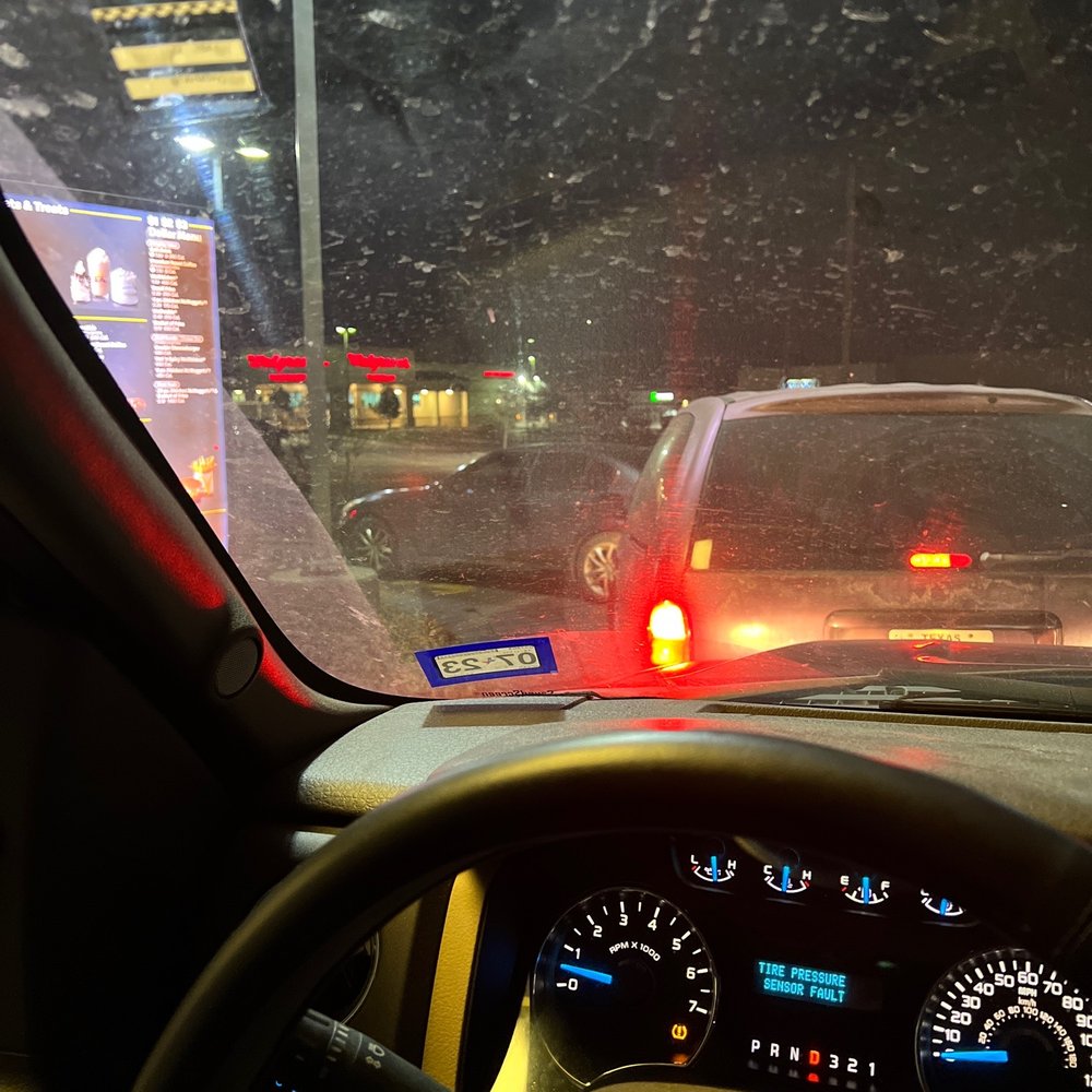 In drive-through for 23 minutes