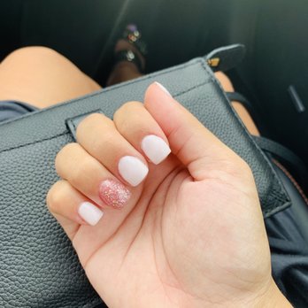 Nail Bar & Spa - My natural nails, with the dip powder method Well recommended, strong like acrylics, but not as abrasive. Gel top coat. - Nail Salons Near Me - Hesperia, California