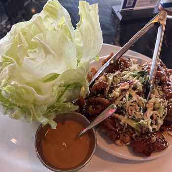 Doc B's Restaurant + Bar - Sesame Chicken Lettuce Wraps - New American Near Me - Fort Worth, Texas Doc B's Restaurant + Bar - Sesame Chicken Lettuce Wraps - New American Near Me - Fort Worth, Texas
