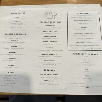 Bearcat CBD - Drink Menu (as of June 2024) - Coffee & Tea Near Me - New Orleans, Louisiana