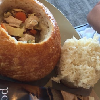 Panera Bread - Chicken noodle bread bowl - Salad Near Me - Pflugerville, Texas Panera Bread - Chicken noodle bread bowl - Salad Near Me - Pflugerville, Texas