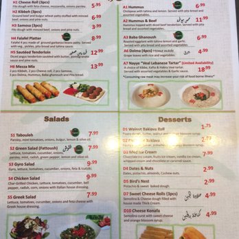 Med Cuisine - Menu - Mediterranean Near Me - Tucson, Arizona