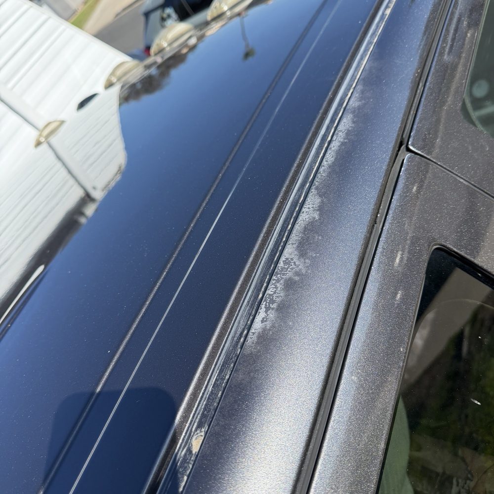 Auto Body Excellence - Photo is what they did not repair under initial price. Wouldn't you think that qualifies as oxidation on top? - Body Shops Near Me - Poway, California Auto Body Excellence - Photo is what they did not repair under initial price. Wouldn't you think that qualifies as oxidation on top? - Body Shops Near Me - Poway, California