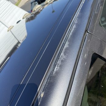 Auto Body Excellence - Photo is what they did not repair under initial price. Wouldn't you think that qualifies as oxidation on top? - Body Shops Near Me - Poway, California