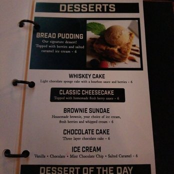 Whiskey Barrel - Dessert menu bc that's what I had; dessert. - American Near Me - Stratford, Connecticut Whiskey Barrel - Dessert menu bc that's what I had; dessert. - American Near Me - Stratford, Connecticut