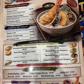 Tempura Man - Additional menu - Ramen Near Me - Schaumburg, Illinois Tempura Man - Additional menu - Ramen Near Me - Schaumburg, Illinois