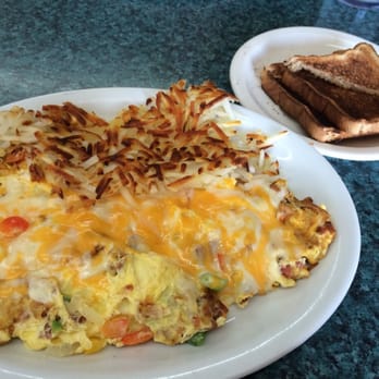 J.C's Cafe - Mountain woman omlete with whole wheat toast. - Diners Near Me - Golden, Colorado