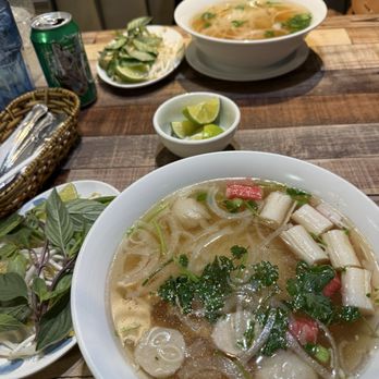 Pho Ha - #22. Phở Đồ biển (No squid, with extra imitation crab) - Vietnamese Near Me - Moreno Valley, California