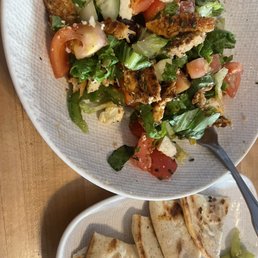 Greek salad added chicken Greek salad added chicken