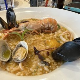 Seafood risotto - another great dish.