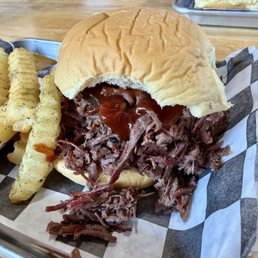 Chopped brisket sandwich Chopped brisket sandwich