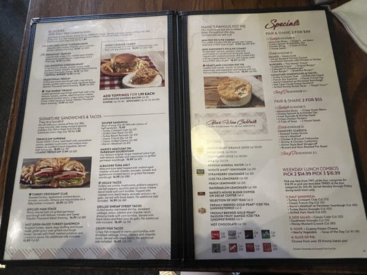 Menu photo 3 Marie Callender's Monterey Park, CA
