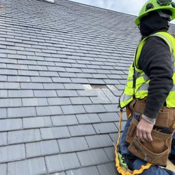 Guaranteed Building Maintenance - Slate roof repairs, Southbridge Townhall, Southbridge, Massachusetts, January 2023