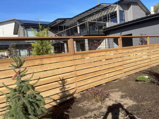 Wooden Fence - At Wood Art Construction, it’s important for us to give five-star service to each and every one of our clients. We always use top quality materials and pass along competitive prices to our customers. Our fences and gates are built to last and we help you from design to build and can also guide you on maintenance. We build fencing for both residential and commercial clients. Adding a fence and gates can increase the value of your home, keep your pets and children safe from busy street activity, and also deter unwanted break-ins by building secure fences that add curb appeal.