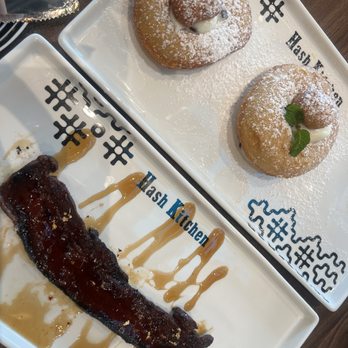 Hash Kitchen - Billionaire bacon and cannoli donuts - Waffles Near Me - Webster, Texas