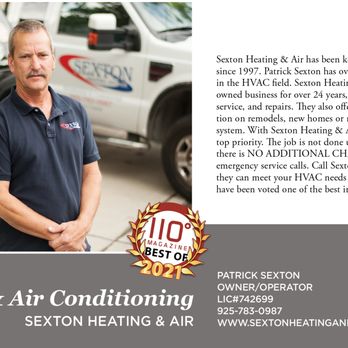 Sexton Heating And Air - Heating & Air Conditioning/HVAC Near Me - Brentwood, California Sexton Heating And Air - Heating & Air Conditioning/HVAC Near Me - Brentwood, California