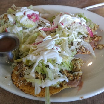 Cafe De Olla - Chicken Tostadas - Must Order!!! - American Near Me - Burbank, California Cafe De Olla - Chicken Tostadas - Must Order!!! - American Near Me - Burbank, California