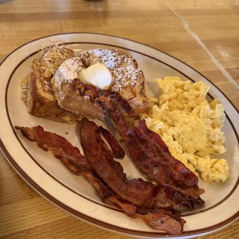 Bert's Cafe - 3 bacon slices, eggs and french toast - Breakfast & Brunch Near Me - South Lake Tahoe, California Bert's Cafe - 3 bacon slices, eggs and french toast - Breakfast & Brunch Near Me - South Lake Tahoe, California