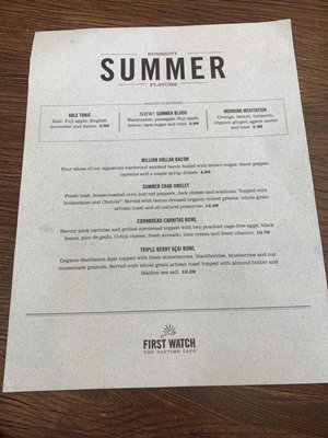 Menu photo 7 First Watch Bluffton, SC