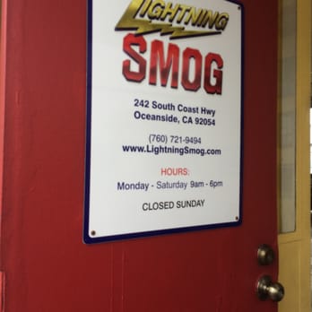 Lightning Smog and Auto Registration - Call to make an appointment - Smog Check Stations Near Me - Oceanside, California Lightning Smog and Auto Registration - Call to make an appointment - Smog Check Stations Near Me - Oceanside, California