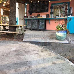 Front of location. No inside seating but cool place. Front of location. No inside seating but cool place.