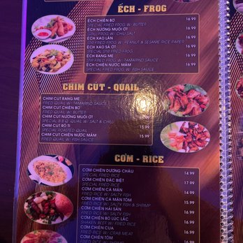 SAY - a menu for a chinese restaurant - Karaoke Near Me - Garden Grove, California