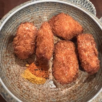 Sushi nunu - Fried oyster with a curry dry dip. - Sushi Bars Near Me - Frisco, Texas