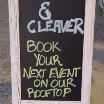 Key & Cleaver - Sidewalk sign - Burgers Near Me - San Diego, California Key & Cleaver - Sidewalk sign - Burgers Near Me - San Diego, California