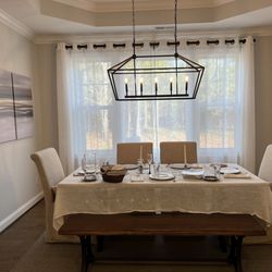 Tideline Fabrics & Home Decor - Dining room curtains.