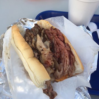 Chaps Pit Beef - The Raven w/ cheese. Very nice - Barbeque Near Me - Baltimore, Maryland