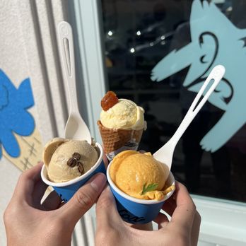 Little Fox Cups & Cones - Pulp fiction, death before decaf, 24 carrot gold - Ice Cream & Frozen Yogurt Near Me - Oceanside, California Little Fox Cups & Cones - Pulp fiction, death before decaf, 24 carrot gold - Ice Cream & Frozen Yogurt Near Me - Oceanside, California