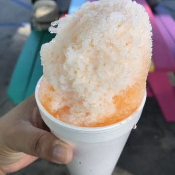 Pelican's Snoballs - Egg Custard w/cream - Shaved Ice Near Me - Clovis, California Pelican's Snoballs - Egg Custard w/cream - Shaved Ice Near Me - Clovis, California