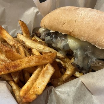 Knotty Pine - Bison burger and fries - Bars Near Me - Victor, Idaho Knotty Pine - Bison burger and fries - Bars Near Me - Victor, Idaho