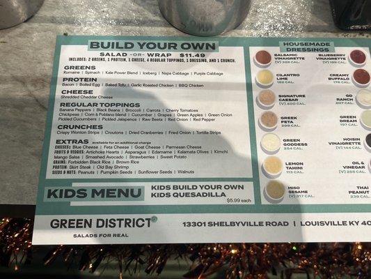 Menu photo 5 Green District Salads - Middletown Louisville, KY