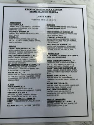 Menu photo 1 Francisco's Kitchen & Cantina Lake Stevens, WA Menu photo 1 Francisco's Kitchen & Cantina Lake Stevens, WA