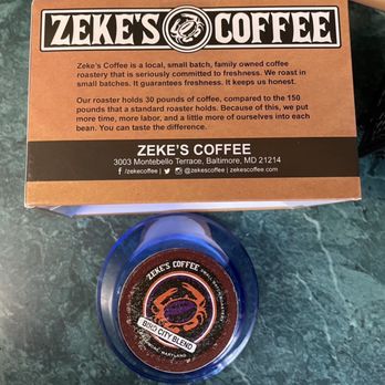 Zekes Coffee - Zeke's Bird City Blend K-cups ("Z"-cups :-) - Coffee & Tea Near Me - Baltimore, Maryland