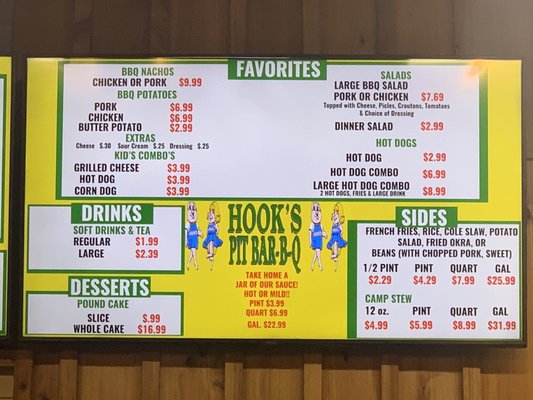 Menu photo 2 Hook's Bbq Troy, AL