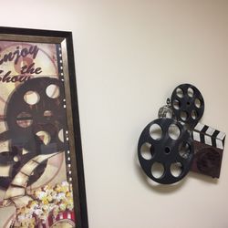 Family Health Care Associates - Each examination room has a theme. The one I am in is a movie themed room.