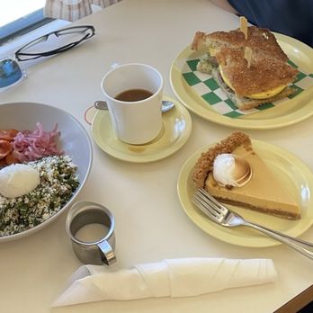 Happy Mediums - Grain Bowl, Breakfast Sandwich, and a slice of Passion Fruit Pie - Breakfast & Brunch Near Me - Calimesa, California