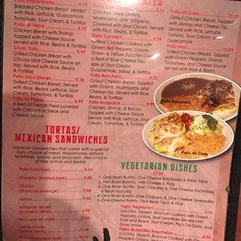 El Paso Mexican Restaurant - Pretty extensive menu!  7 pages of menu items - Mexican Near Me - El Paso, Illinois