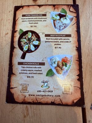 Menu photo 6 Café Smilga Darien, IL