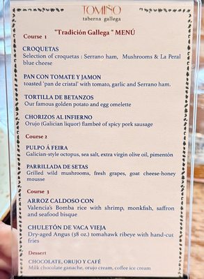 Menu photo 1 Tomiño Taberna Gallega New York, NY