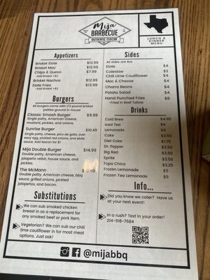 Menu photo 8 Mija Barbecue Cedar Hill, TX Menu photo 8 Mija Barbecue Cedar Hill, TX