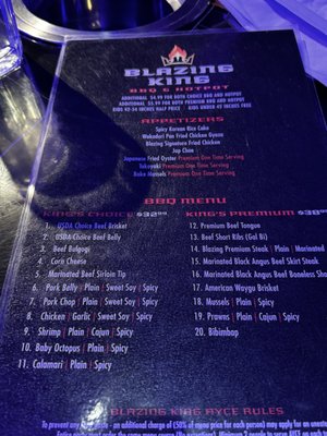 Menu photo 8 Blazing King Palm Desert, CA