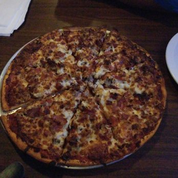 Peppi's Bar - Meat Lovers, thin crust, cooked extra. So Good!! - Pizza Near Me - Huntertown, Indiana Peppi's Bar - Meat Lovers, thin crust, cooked extra. So Good!! - Pizza Near Me - Huntertown, Indiana